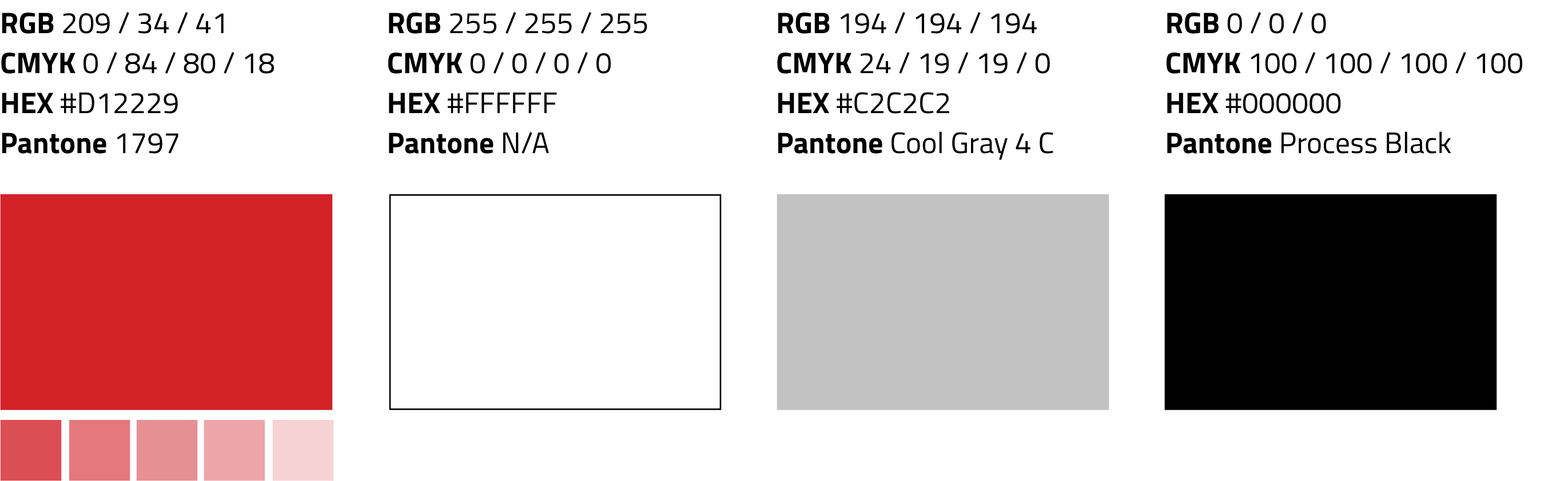 Circles containing the various colors used throughout the APLA brand